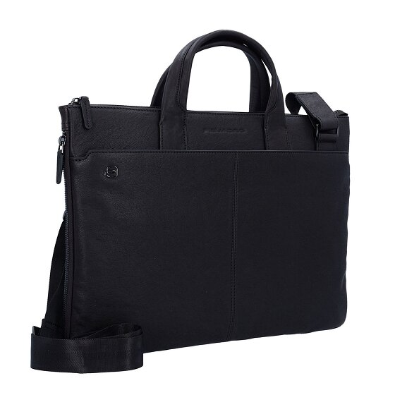 Piquadro Black Square Aktentasche Leder 42 cm Laptopfach Piquadro Black Square Aktentasche Leder 42 cm Laptopfach