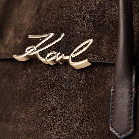Karl Lagerfeld Signature Schultertasche Leder 34 cm
