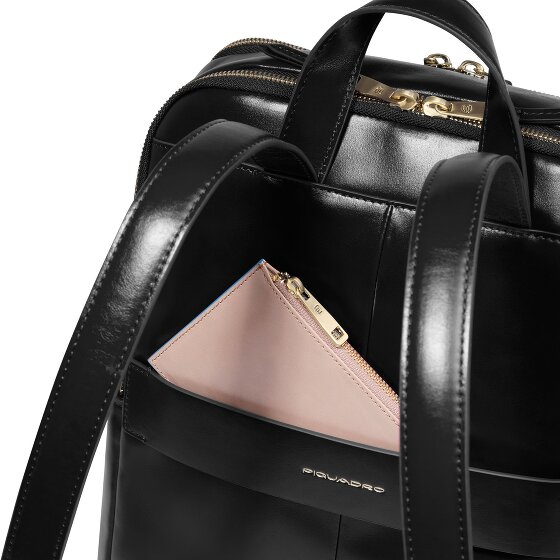 Piquadro Blue Square Daypack RFID Schutz Leder 37 cm Laptopfach