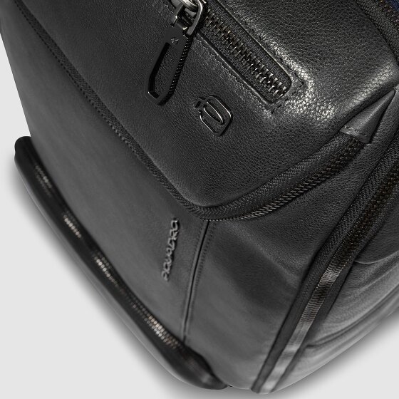Piquadro Cronus Business-Rucksack RFID Schutz Leder 41 cm Laptopfach