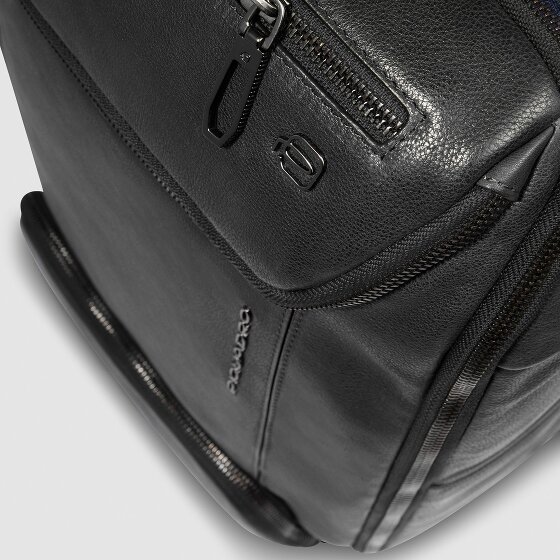 Piquadro Cronus Business-Rucksack RFID Schutz Leder 41 cm Laptopfach