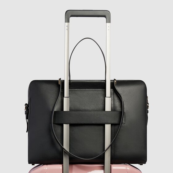 Piquadro Circle Handtasche RFID Schutz Leder 42 cm Laptopfach