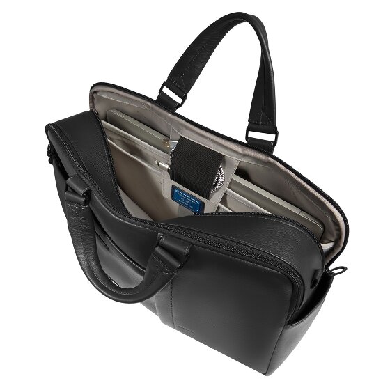 Piquadro Cartel2m Aktentasche RFID Schutz Leder 40 cm Laptopfach