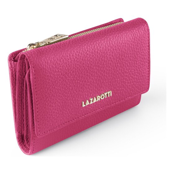 Lazarotti Bologna Leather XL Geldbörse mit Zip-Around Fach Leder 14 cm
