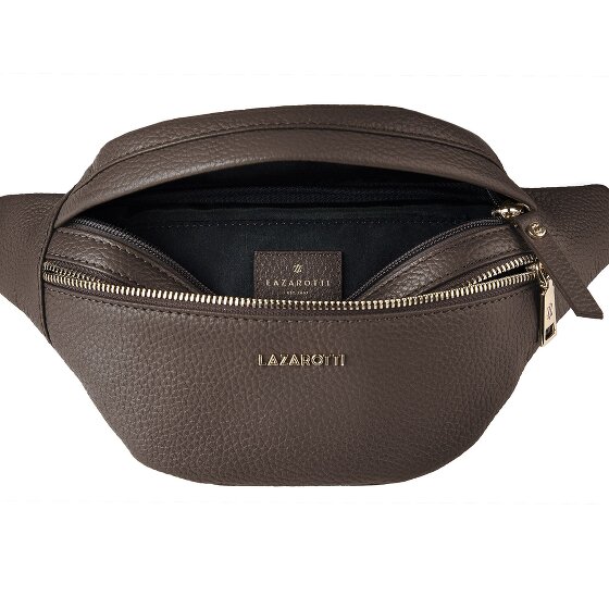 Lazarotti Bologna Leather Double-Zip Gürteltasche Crossbody Leder 25 cm