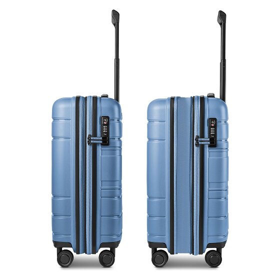 Redolz Essentials 11 4 Rollen Kabinentrolley 55 cm mit Dehnfalte