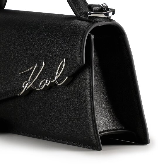 Karl Lagerfeld Signature Handtasche Leder 24 cm