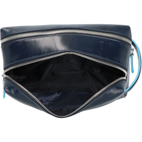 Piquadro Blue Square Kulturbeutel Leder 25 cm
