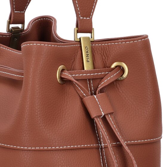 PINKO Secchiello Schultertasche Leder 25 cm