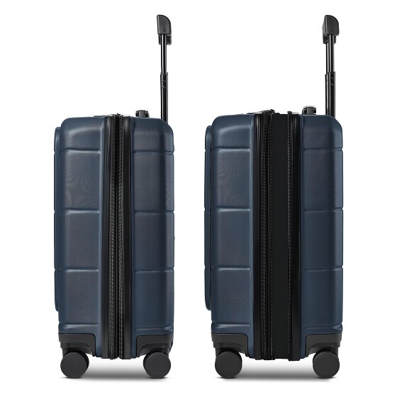 Police London 4 Rollen Kabinentrolley 55 cm Laptopfach mit Dehnfalte