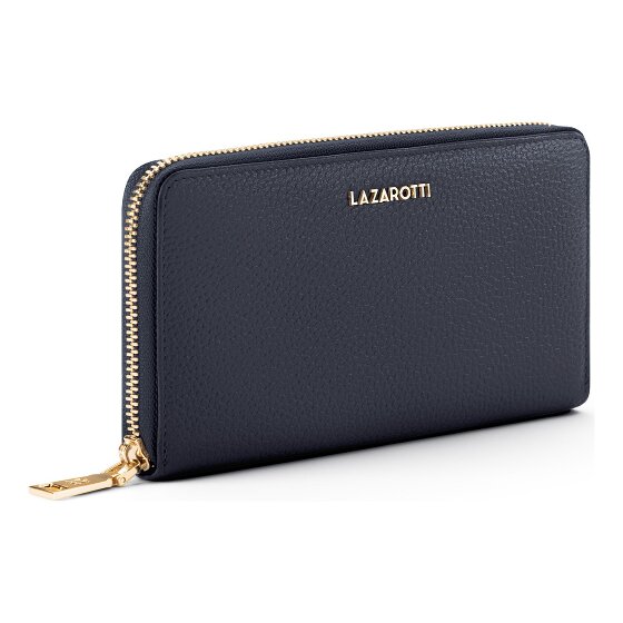Lazarotti Bologna Leather XL Zip-Around Geldbörse Leder 19 cm