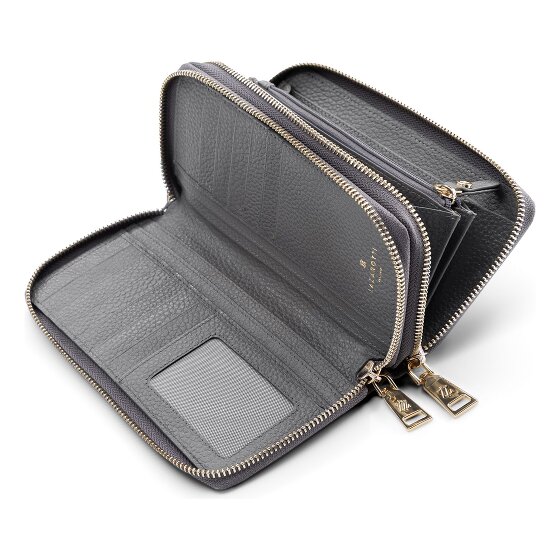 Lazarotti Bologna Leather XL Double Zip-Around Geldbörse RFID Leder 20 cm