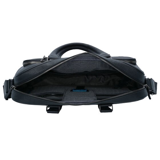 Piquadro Black Square Aktentasche Leder 40 cm Laptopfach