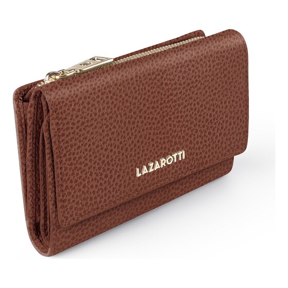 Lazarotti Bologna Leather XL Geldbörse mit Zip-Around Fach Leder 14 cm