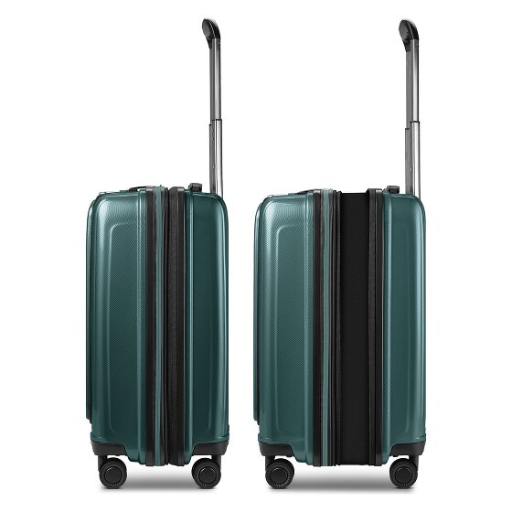 Redolz Essentials 14 Kofferset 2 tlg. Kabinentrolley mit Dehnfalte + Beautycase