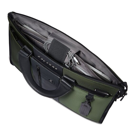 Piquadro Brief 2 Aktentasche RFID Schutz Leder 42 cm Laptopfach