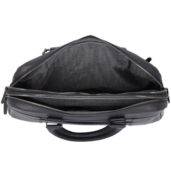 Piquadro Black Square Aktentasche Leder 40 cm Laptopfach