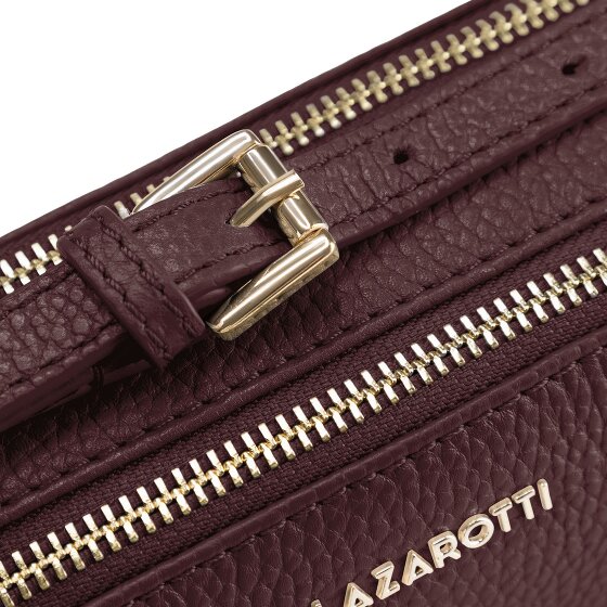 Lazarotti Bologna Leather Umhängetasche Camera-Bag Leder Double-Zip 18 cm