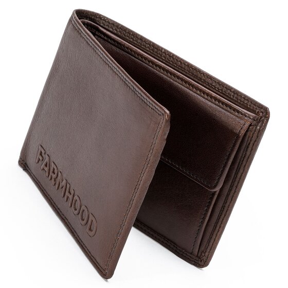 Farmhood Memphis Geldbörse RFID Schutz Leder 12.5 cm