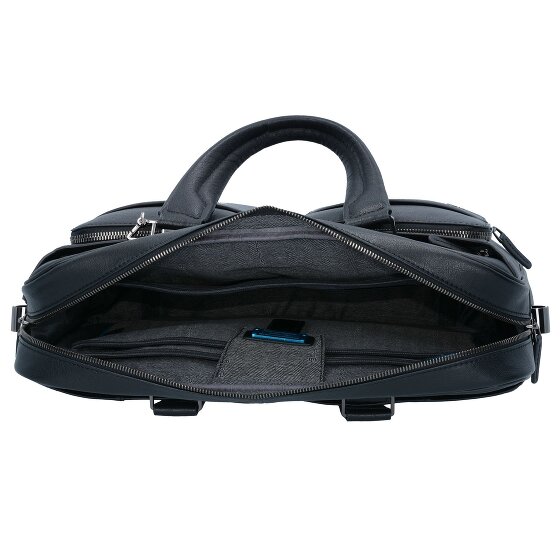 Piquadro Black Square Aktentasche Leder 39 cm Laptopfach
