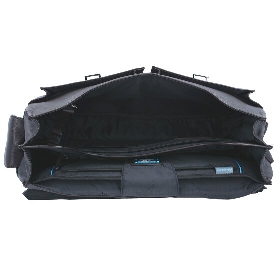Piquadro Black Square Aktentasche Leder 43 cm Laptopfach