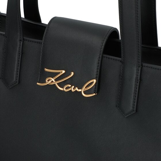 Karl Lagerfeld Behind the Seams Shopper Tasche Leder 34 cm