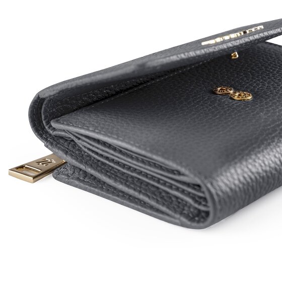 Lazarotti Bologna Leather XL Geldbörse mit Zip-Around Fach Leder 14 cm