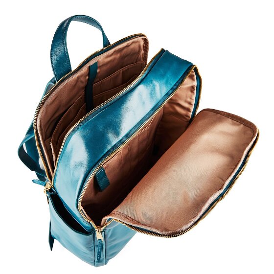 Piquadro Blue Square Daypack RFID Schutz Leder 37 cm Laptopfach