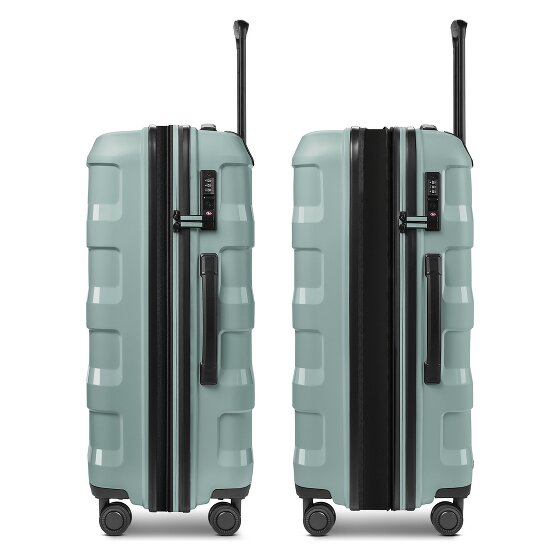 Redolz Pro PP 4 Rollen Trolley 66 cm mit Dehnfalte
