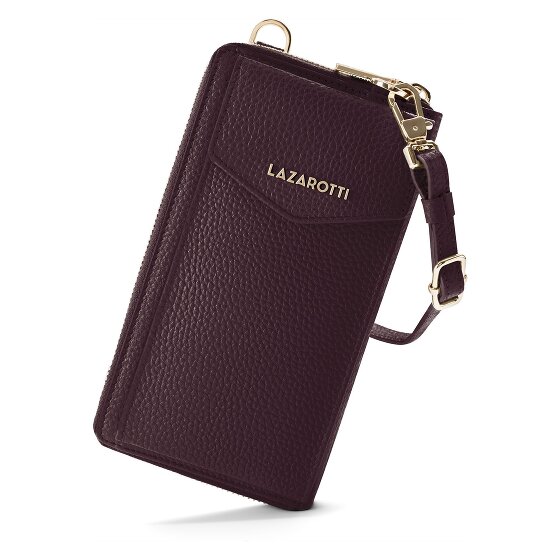 Lazarotti Bologna Leather Zip-Around Geldbörse Handytasche Leder 19 cm