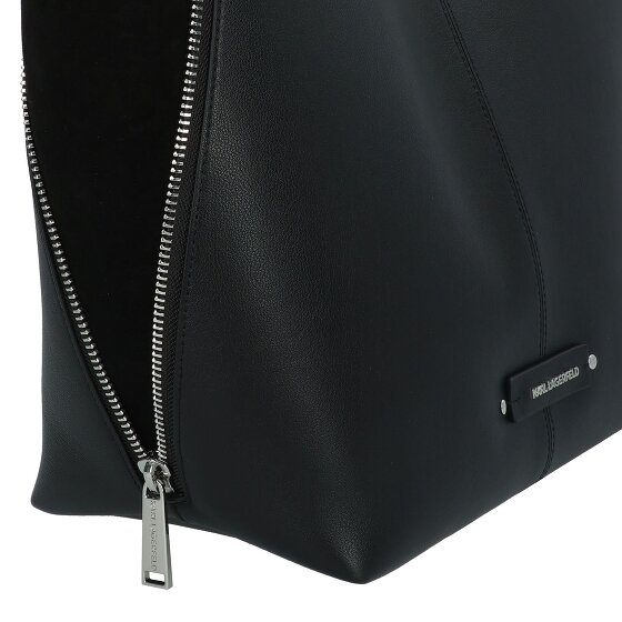 Karl Lagerfeld Behind the Seams Shopper Tasche Leder 34 cm mit Dehnfalte