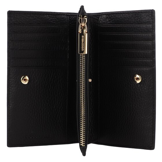 Coccinelle Metallic Geldbörse RFID Schutz Leder 16 cm