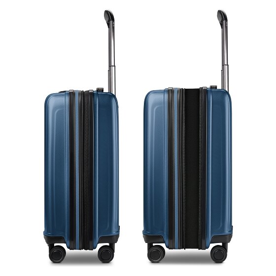 Redolz Essentials 14 Kofferset 2 tlg. Kabinentrolley mit Dehnfalte & Beautycase