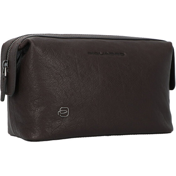 Piquadro Black Square Kulturbeutel Leder 23 cm
