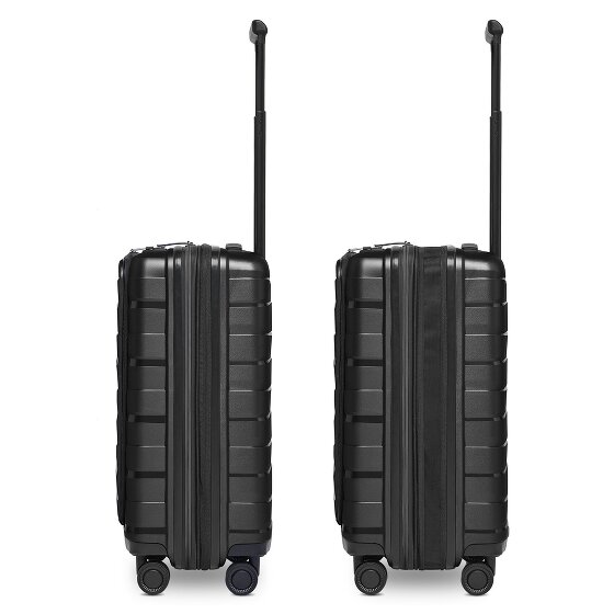 Bergpfeil Travel 4 Rollen Kabinentrolley 55 cm Laptopfach mit Dehnfalte