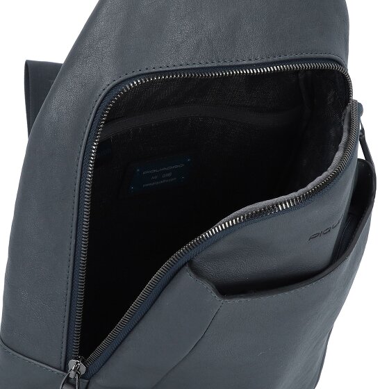 Piquadro Black Square Sling Bag Leder 39 cm