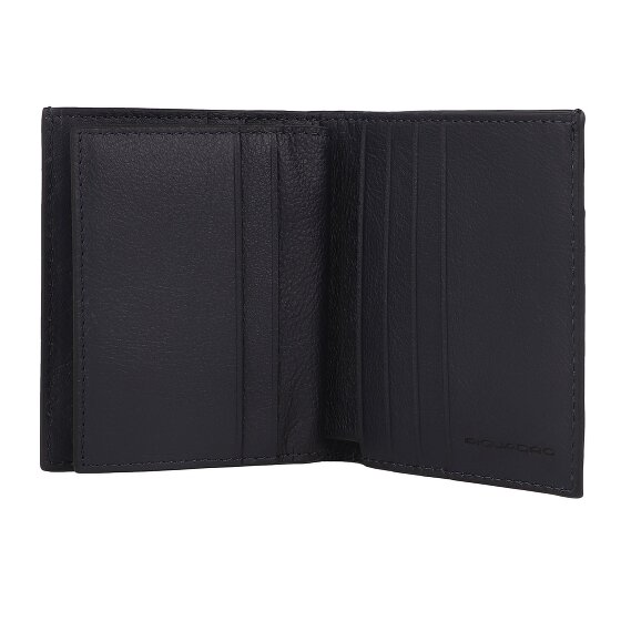 Piquadro Black Square Kreditkartenetui RFID Schutz Leder 9 cm