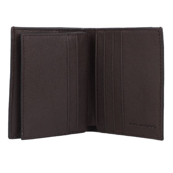 Piquadro Black Square Kreditkartenetui RFID Schutz Leder 9 cm