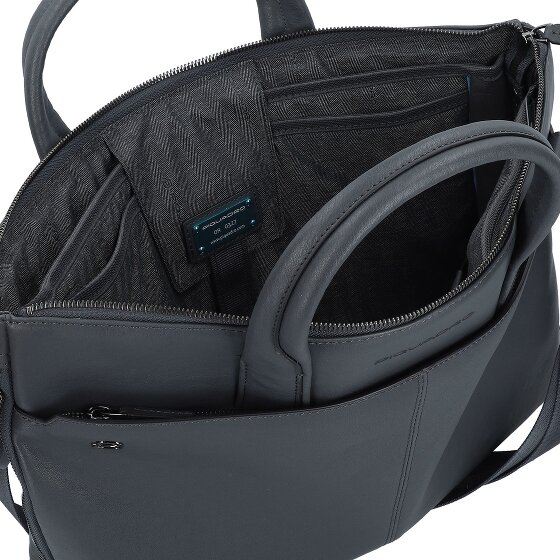 Piquadro Black Square Aktentasche Leder 42 cm Laptopfach