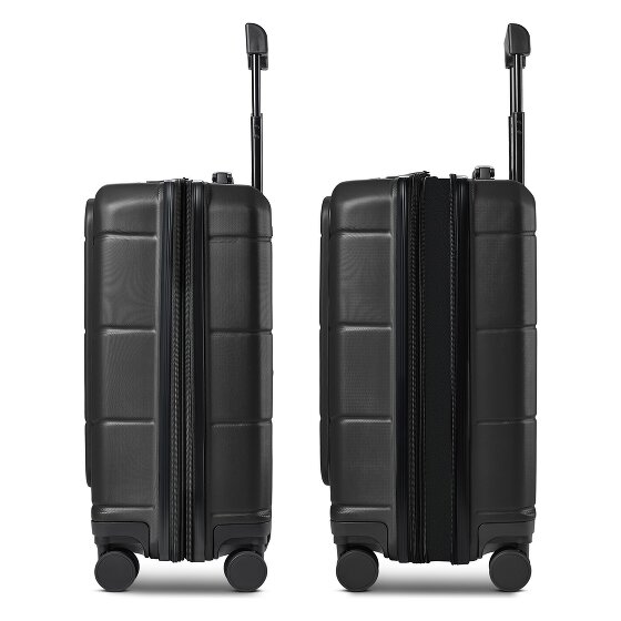 Police London 4 Rollen Kabinentrolley 55 cm Laptopfach mit Dehnfalte