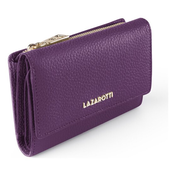 Lazarotti Bologna Leather XL Geldbörse mit Zip-Around Fach Leder 14 cm