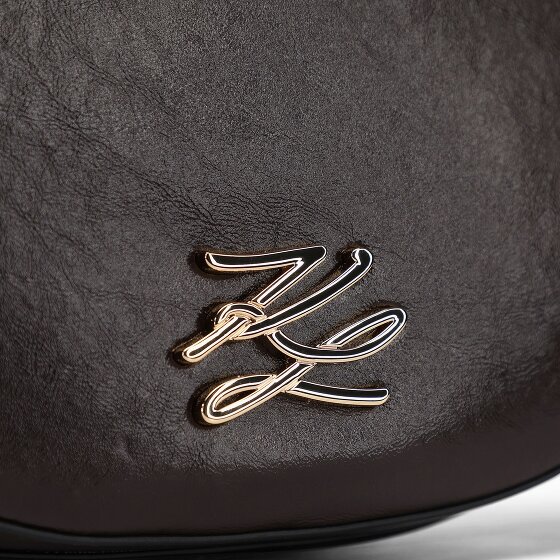 Karl Lagerfeld Autograph Schultertasche Leder 28.5 cm