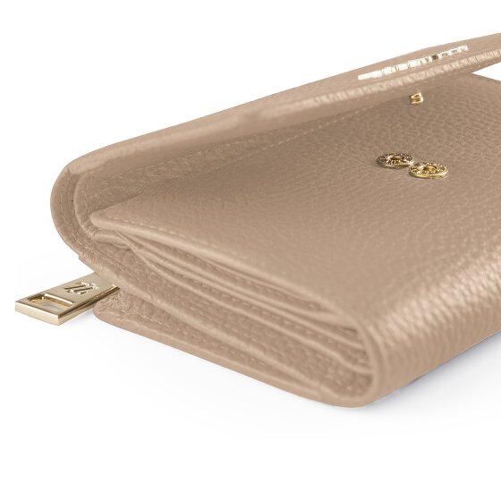 Lazarotti Bologna Leather XL Geldbörse mit Zip-Around Fach Leder 14 cm