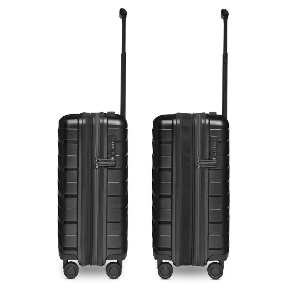 Bergpfeil Travel 4 Rollen Kabinentrolley S 55 cm mit Dehnfalte