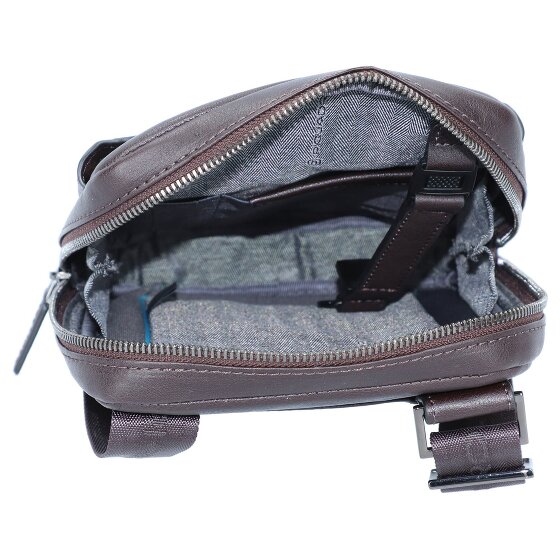 Piquadro Black Square Umhängetasche Leder 17 cm
