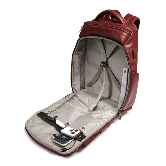 Piquadro Zaino Reiserucksack RFID Leder 44 cm Laptopfach