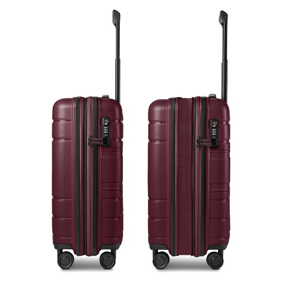 Redolz Essentials 11 4 Rollen Kabinentrolley 55 cm mit Dehnfalte