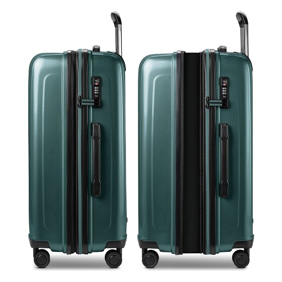 Redolz Essentials14 4-Rollen Kofferset Beautycase 4tlg mit Dehnfalte Laptopfach