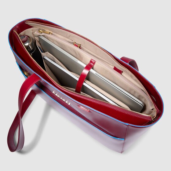 Piquadro Blue Square Shopper Tasche Leder 40 cm
