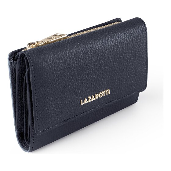 Lazarotti Bologna Leather XL Geldbörse mit Zip-Around Fach Leder 14 cm